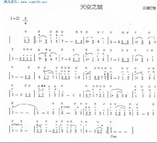 天空之城简谱，探索音乐与视觉的交融之美，天空之城简谱，音乐与视觉的绝美交融