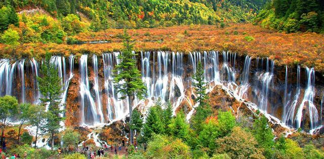 九寨沟诺日朗瀑布——自然之美的壮丽展现，九寨沟诺日朗瀑布，自然之美的壮丽展现与震撼体验