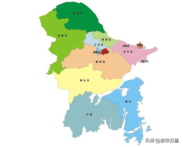 宁波市的区域划分概述，宁波市区域划分概览