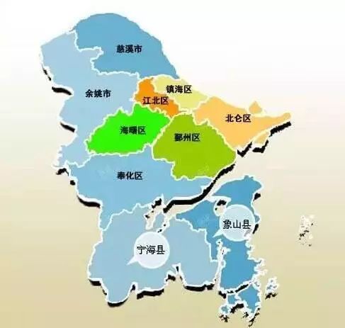 宁波市的区域划分概述，宁波市区域划分概览