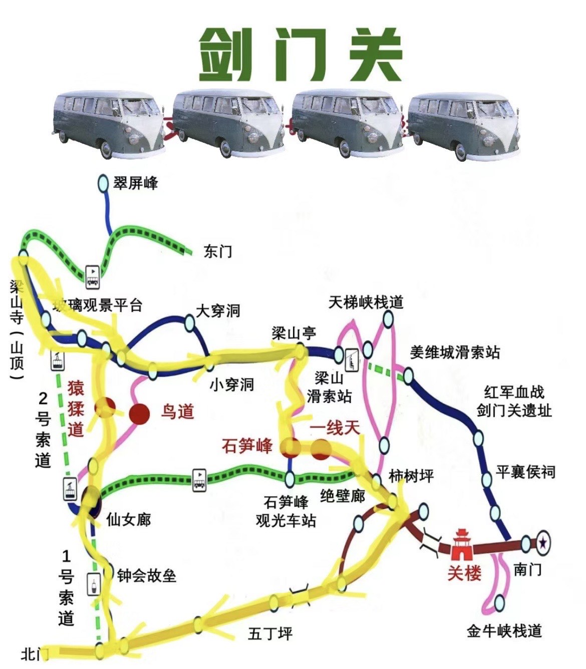 剑门关一日游最佳路线攻略，剑门关一日游精华路线攻略