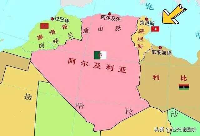 突尼斯的地理位置及其周边国家，突尼斯地理位置概览，周边国家一览