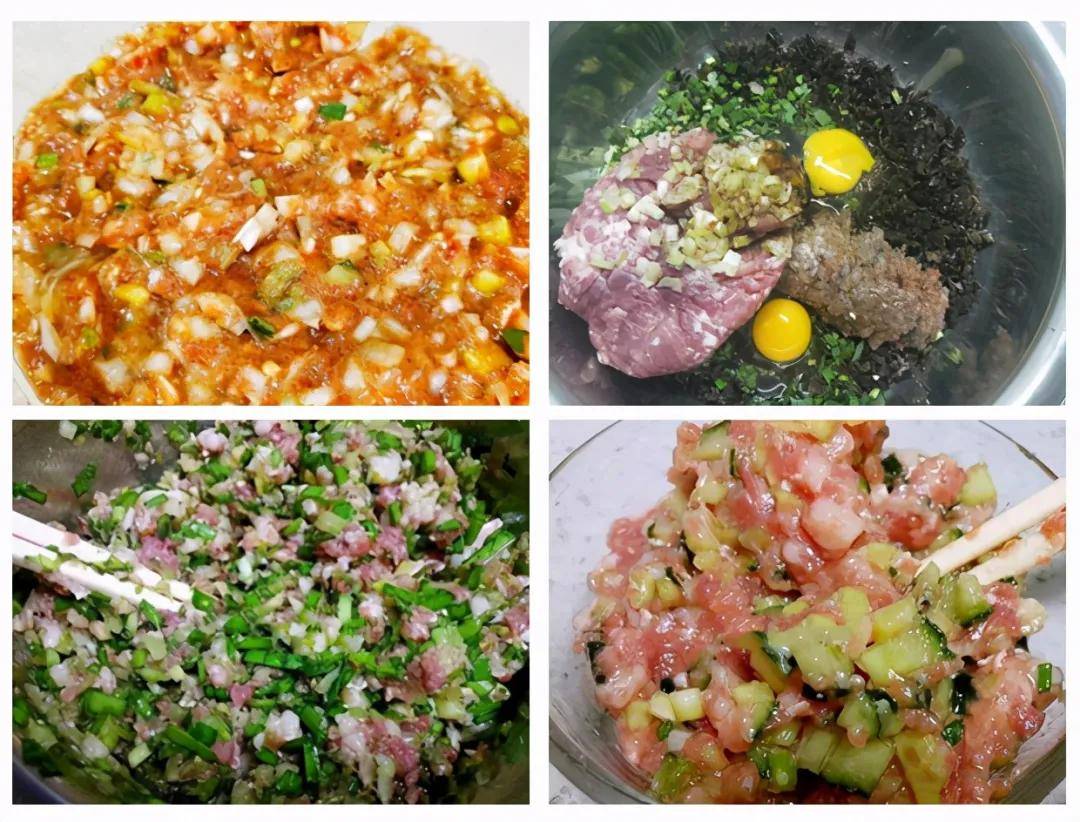 各种饺子馅的做法大全，饺子馅制作大全，多种口味饺子馅做法分享