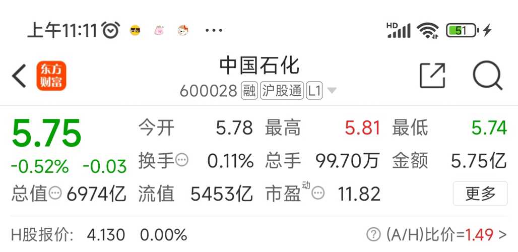 中石化股票60028今日价格分析，中石化股票60028最新价格分析与解读