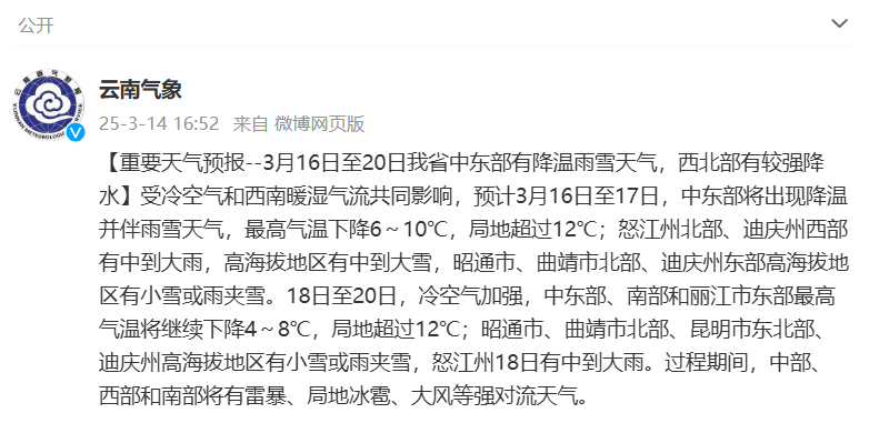 云南未来20天天气预报详解，云南未来20天天气预报概览