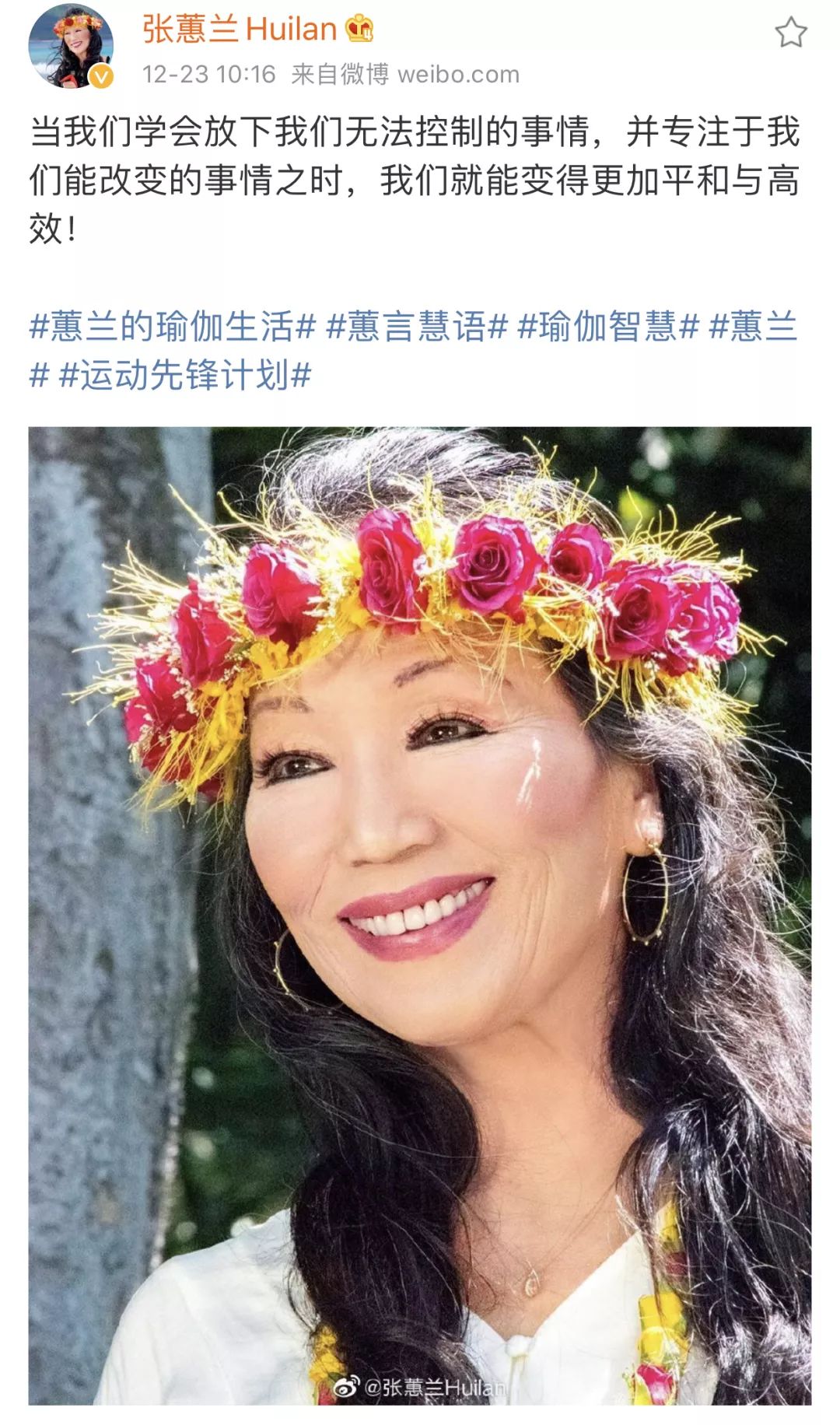 瑜伽之母蕙兰，话语背后的深意与独特魅力，瑜伽之母蕙兰，话语中的深层智慧与独特魅力